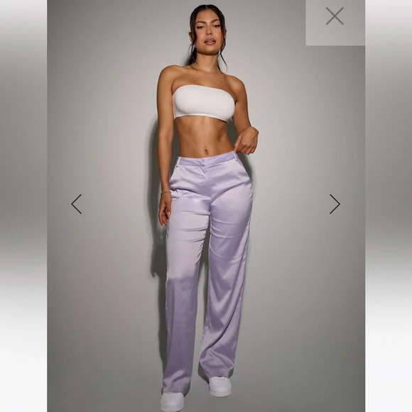 🦄 naked wardrobe High Waisted Gloss Pants - Picture 1 of 11